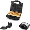 - piastra elettrica 3 in 1 con vassoi intercambiabili toast + waffel + griglia