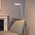 piantana led aaron bianca da dimmerabile a calda altezza 134 cm