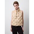 - gilet imbottito beige regular fit con zip donna beige melange taglia xs