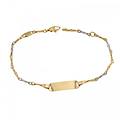 bracciale per bambini in oro giallo e bianco 803321726878