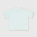 t-shirt in jersey da bambino bianco taglia 12m