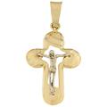 croce uomo oro giallo bianco gl100541