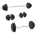 - set bilanciere e manubri con dischi 120 kg