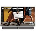 tv portatile mpe7000z 24 batteria incorporata ricarica auto 12v e power bank anti-glare led fhd