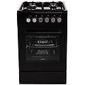 cucina elettrica mpm-54-kgm-12b 4 fuochi a gas forno elettrico multifunzione termoventilato classe a