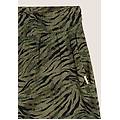 pantaloni corti in viscosa animalier con vita elasticizzata green zebra animalier donna extra small