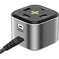 caricatore usb-c gan 100w 4 porte + cavo nero