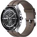 watch 2 pro bluetooth gps 46mm amoled argento cinturino marrone resistenza acqua 5atm