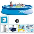 - piscina fuori terra in giro 396x396x84 cm blu include accessori coordinati cb23