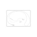 auricolari a filo type-c auricolari bianco