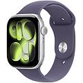 APPLE watch series 11 gps + cellular 46 mm cassa in alluminio argento con cinturino sport color lilla