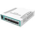crs106-1c-5s switch di rete 5 porte gigabit 5 slot sfp poe bianco routeros