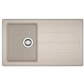 lavello integrato 1 vasca con gocciolatoio laterale destro o sinistro boston l 86 x l 50 cm beige