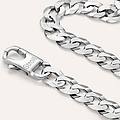 bracciale catena gentleman argento rodiato collezione gentleman bianco