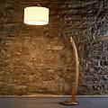 amos lampada a arco telaio rovere oliato