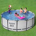 steel pro max set piscina rotonda 396x122 cm
