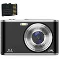 fotocamera digitale 4k 48mp webcam zoom 16x con scheda di memoria da 32 gb black