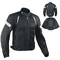 a-pro giacca moto estiva tessuto rete mesh traspirante protezioni ce cordura nero xl
