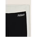 pantaloni slim flare in felpa con bande laterali black-coconut milk donna small