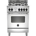 americana amn664ext cucina a gas piano cottura acciaio inossidabile 4 fuochi forno elettrico
