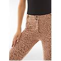 pantaloni wr. up vita alta in cotone stampato animalier animalier allover pink dyed donna xxs