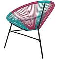 - sedia stil spaghetti rosa turchese acapulco