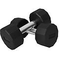 set 2 manubri a 12 lati da 10 kg 26x13x13 cm nero