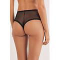 culotte brasiliana vita alta all about flowers donna nero taglia 3
