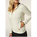 felpa donna con zip e cappuccio con interno leopardato allover leopard + beige donna extra large