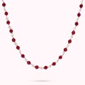 collana rosario con pietra naturale agata rossa