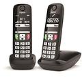 Siemens Gigaset E270 Duo Cordless Dect Tasti Grandi Vivavoce Aggiuntivo Black