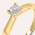 anello solitario sophia oro giallo diamante collezione sophia misura 49 oro giallo