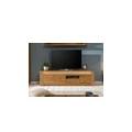 mobile tv in legno di quercia selvatica 193x40x53 oliato marrone kent #333