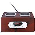 radio portatile pp5br fm 6w led legno lettore sd mp3