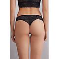 brasiliana in pizzo donna nero taglia 4