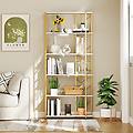 libreria geometrica moderna con telaio in metallo da letto libreria a 6 ripiani con 2 kit