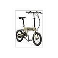 bicicletta elettrica citibike pieghevole j2 sabbia ruote da 16" velocit&agrave; max 25 km/h