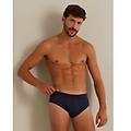 slip tinta unita senza cuciture in modal elasticizzato basic mondal / blu notte / 3 blu notte