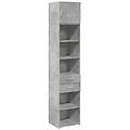 - mobile sottile grigio cemento 45x42 5x225 cm in truciolato
