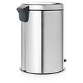pattumiera new icon a pedale grigio inox 20 l