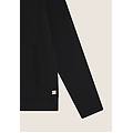 felpa zip e collo alto con inserti a trecce su fianchi e collo nero donna medium