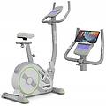 cyclette elettrica-magnetica rave white connessa zwift kinomap display lcd