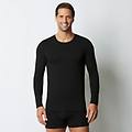 maglia girocollo uomo a maniche lunghe new simply / nero / xxl nero