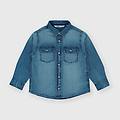 camicia in jeans da bambino blu taglia 12m