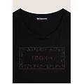 t-shirt donna manica lunga con stampa animalier oro rosa nero donna medium