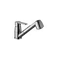 miscelatore lavello monocomando con doccetta estraibile serie blu blu183cr cromato ottone