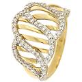 anello donna oro giallo bianco gl100856