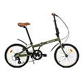 folding bicicletta pieghevole 7v alluminio 20 verde