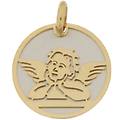 ciondolo angelo oro giallo bianco gl101415