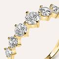 anello riviere claire oro giallo cubic zirconia collezione claire misura 48 oro giallo